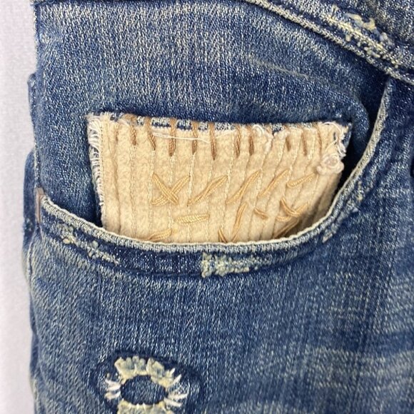 ANTHROPOLOGIE Pilcro and the Letterpress Jeans Patchwork Pilcro Premium Hyphen - Picture 10 of 15